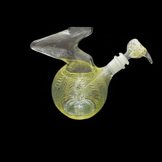 14" Zig Zag Glass Art Bong