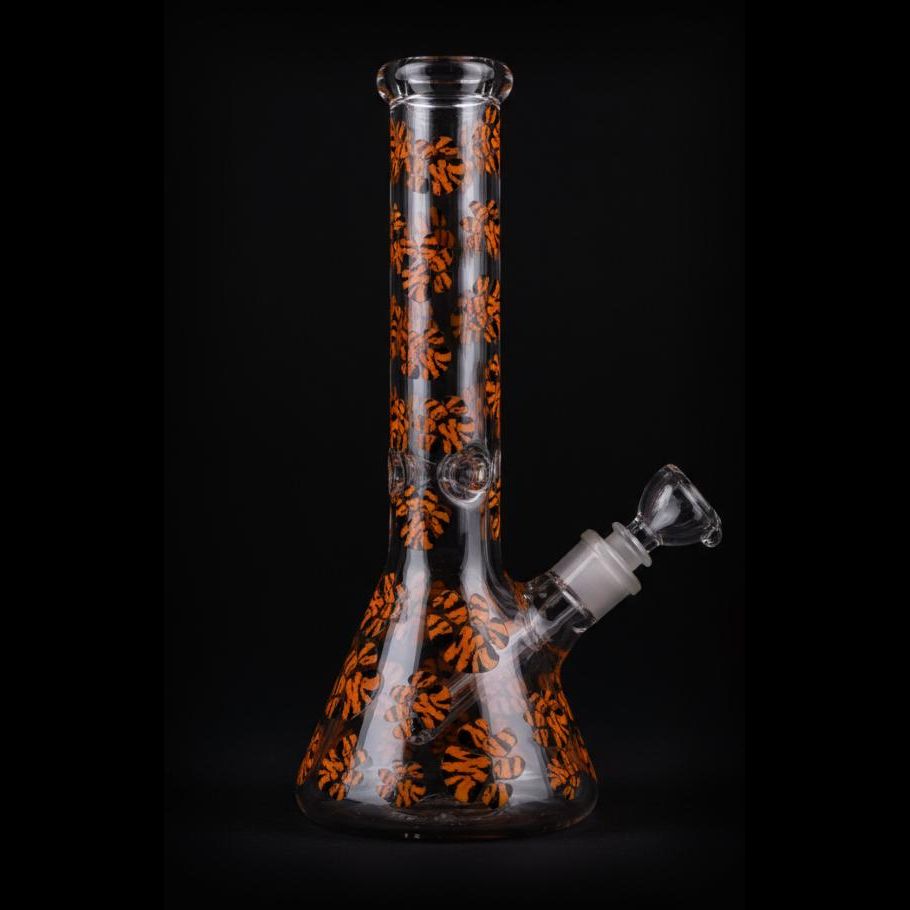 Puppy Print Glass Bong 14" Inch