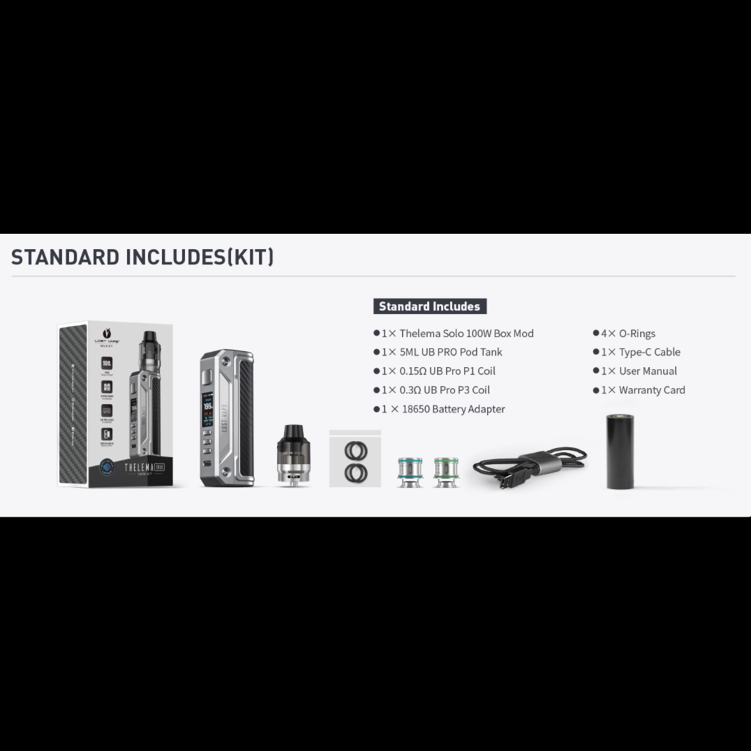 Lost Vape Thelema Solo 100W Starter Kit