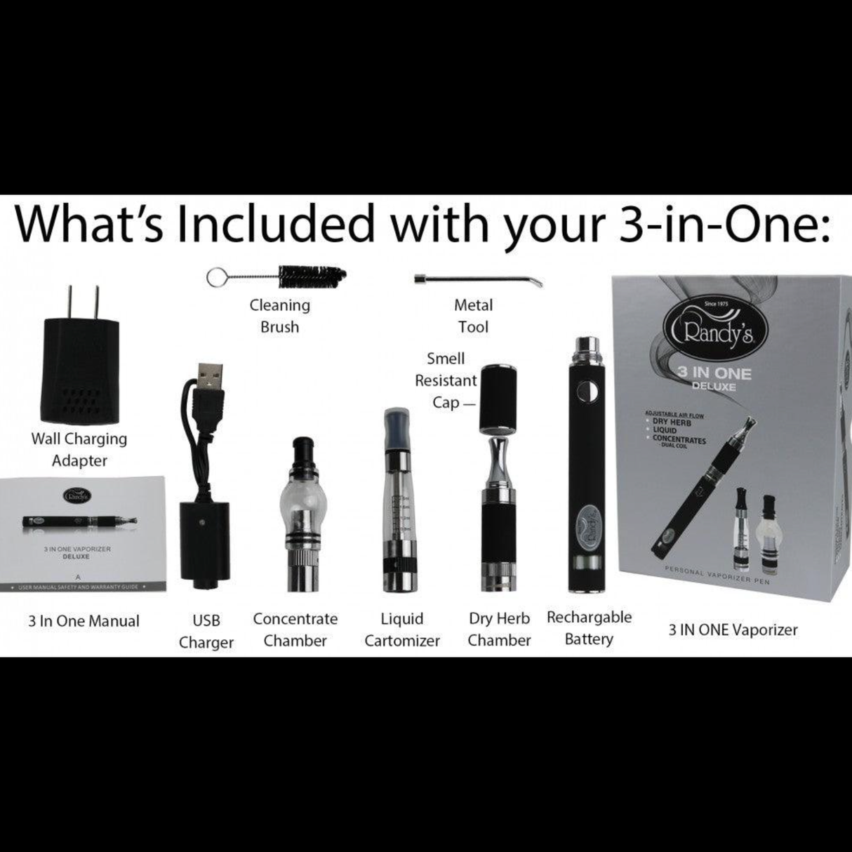 Randy's 3-in-1 Deluxe Vaporizer Pen