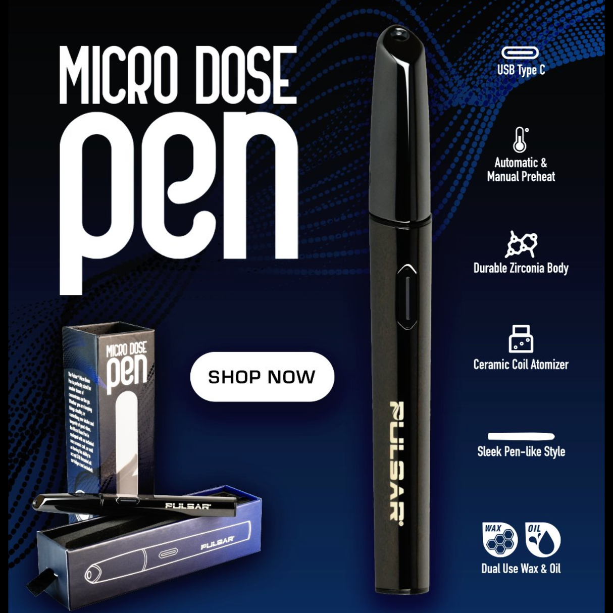 Pulsar Micro dose 2 in 1 Vaporizer Pen