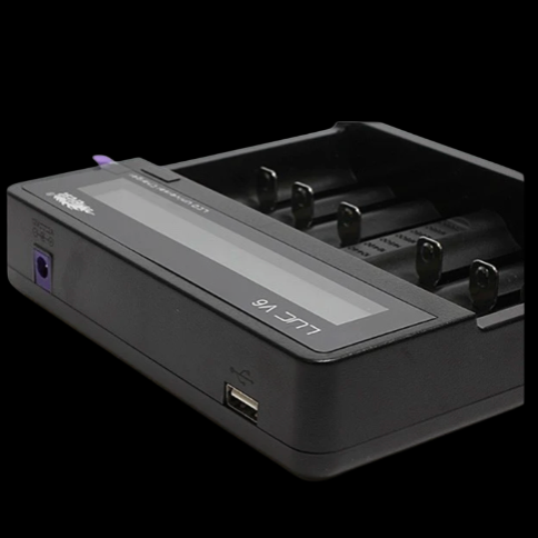 LUC V6 LCD 6 Bay Multi-functional Charger