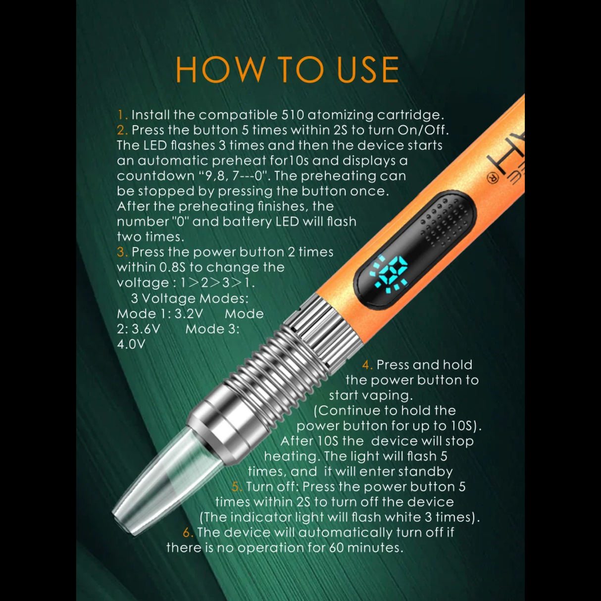 Lookah Firebee 510 Thread Battery