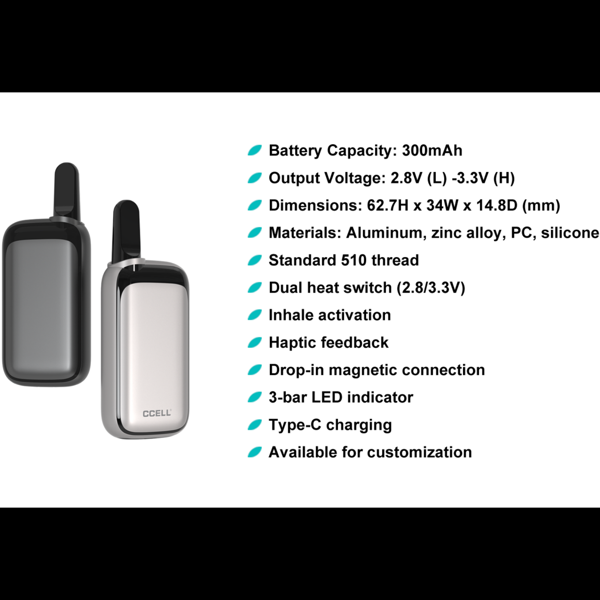 CCell Rizo Cartridge Battery
