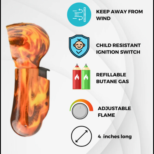 John Gibson Enclosed Flame Safety Lighter 3 pcs