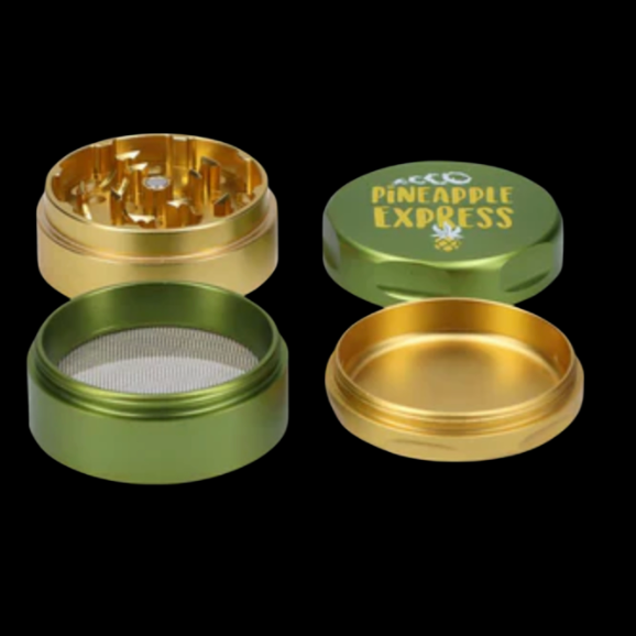 Famous Brandz Puff Puff Pass 4-Part Aluminum Herb Grinder