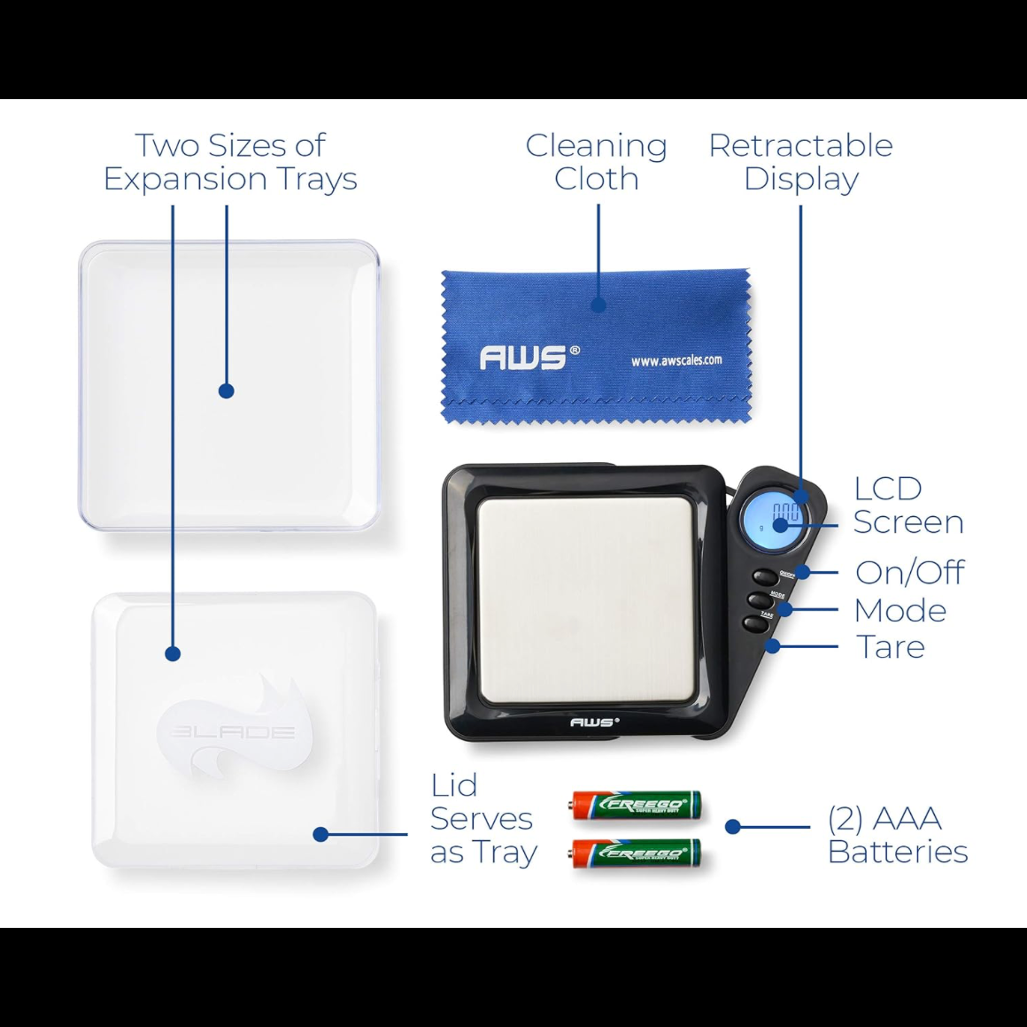AWS Blade-100 Digital Pocket Scale