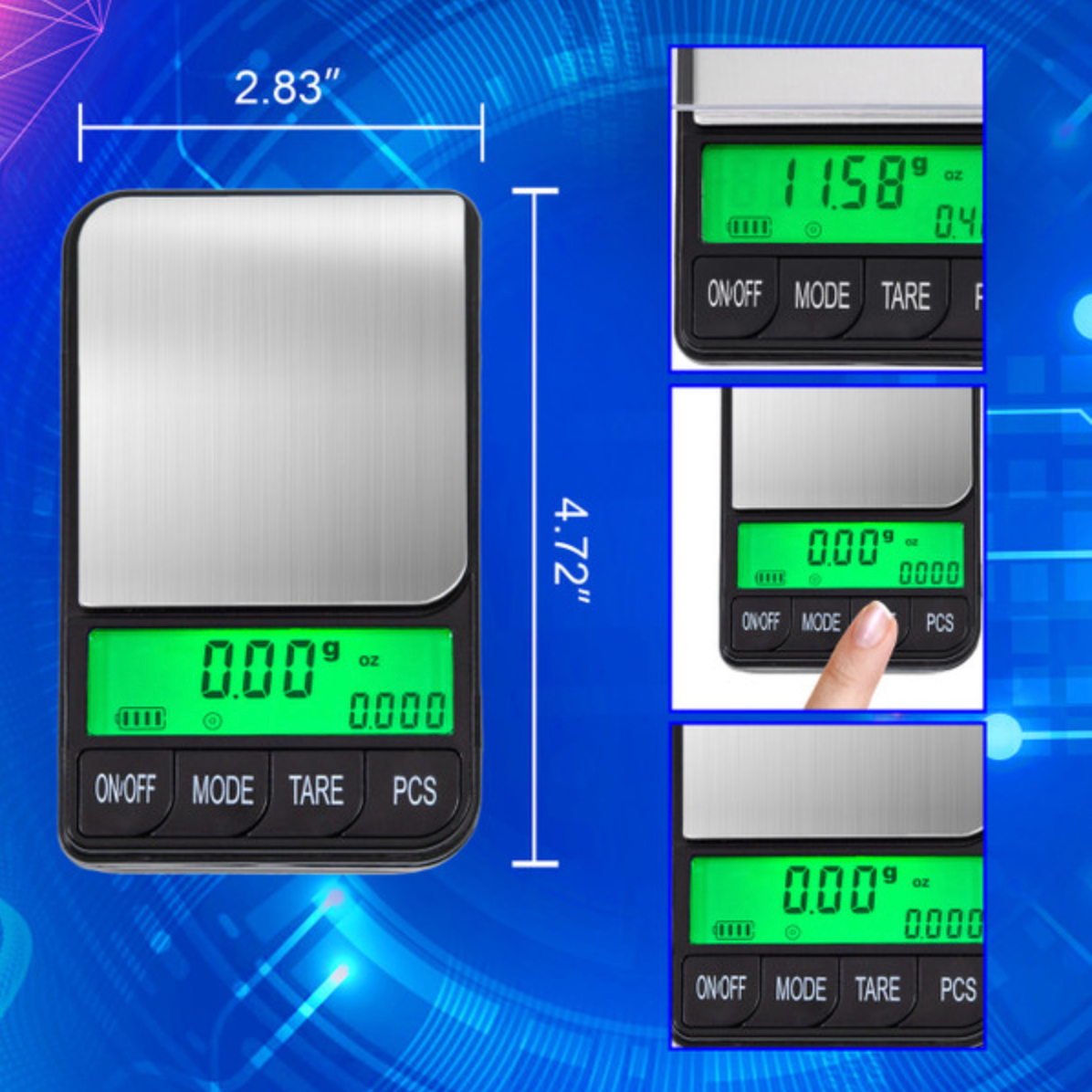 AWS AC Pro-220 Digital Pocket Scale