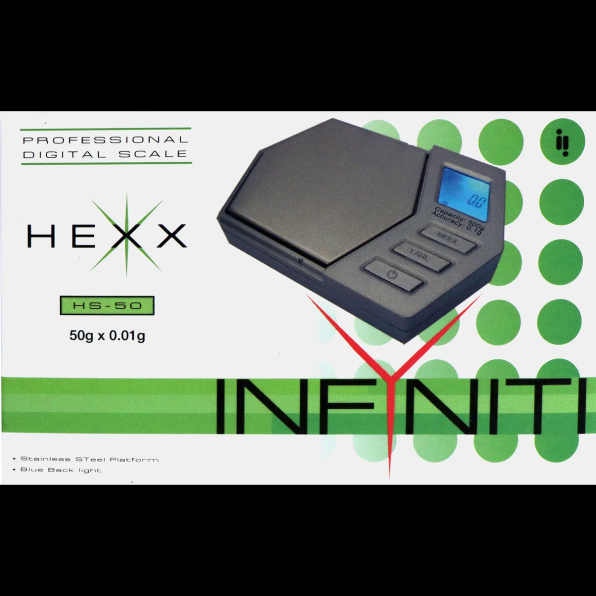 Infyniti Hexx Digital Scale 50g 0.01g scale