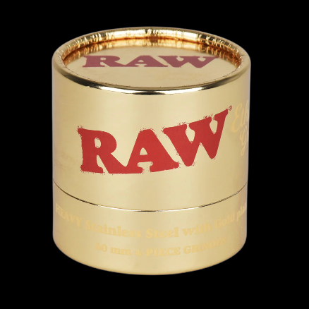 RAW Ethereal Gold-Plated Stainless Steel Grinder 4pc 2.25"