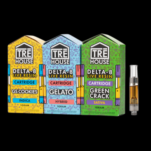 Tre House Delta 8 Live Resin Cartridge 1 Gram