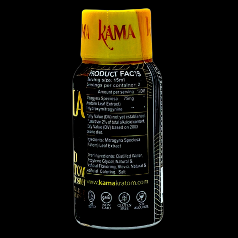 KAMA Gold Kratom Extract Shot 150mg 30mL