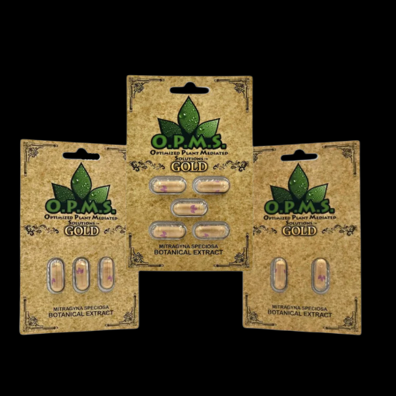 O.P.M.S Gold Kratom Extract Capsules (2 Ct, 3 Ct, 5 Ct,)