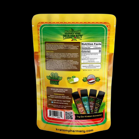 Kratom Pharmacy Train Wreck Capsules (30 Count)