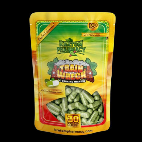 Kratom Pharmacy Train Wreck Capsules (30 Count)