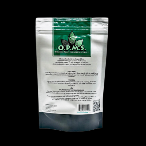 O.P.M.S White Vein Indo Kratom Powder 4oz