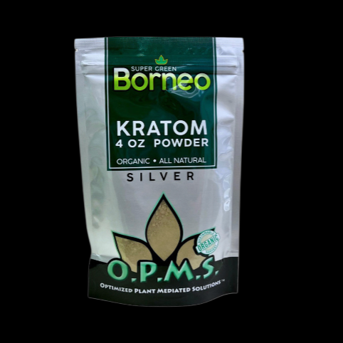 O.P.M.S Super Green Borneo Kratom Powder 4oz