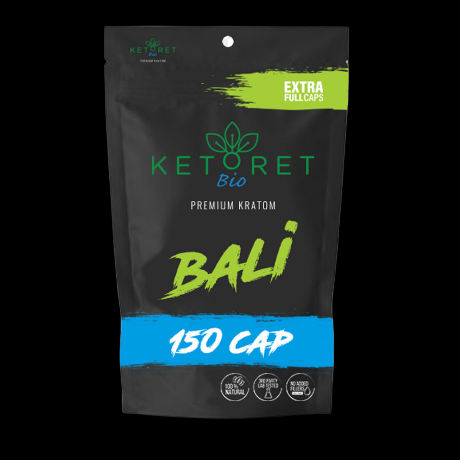 Ketoret Bio Bali Premium Kratom Capsules 150 Count