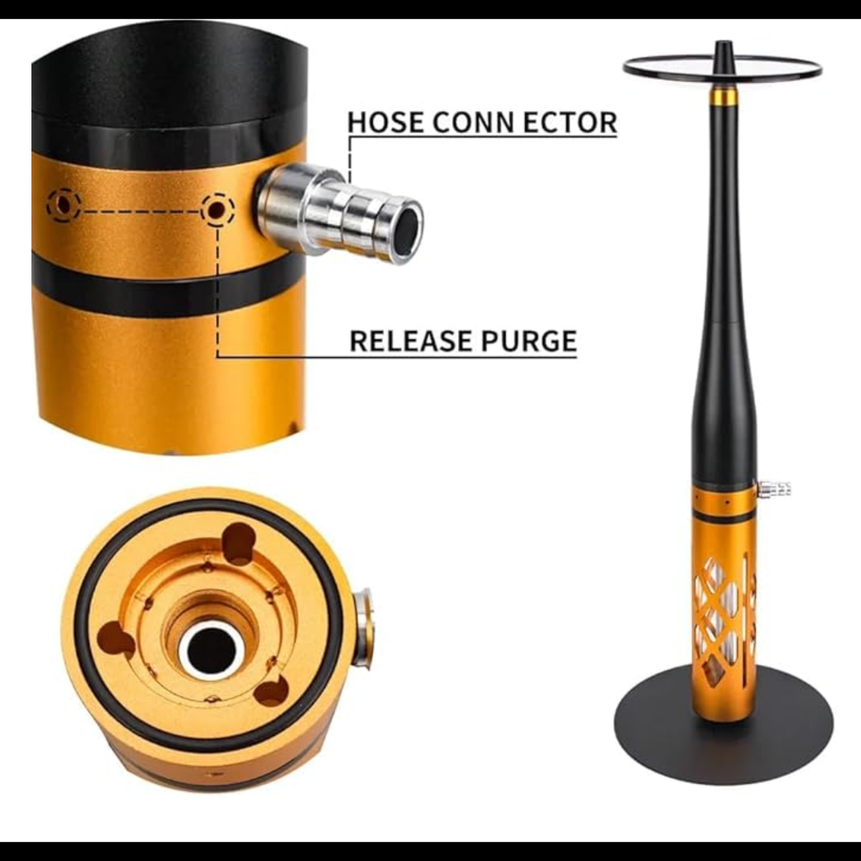 Baseball Hookah 27" Inch + Heat Management Head