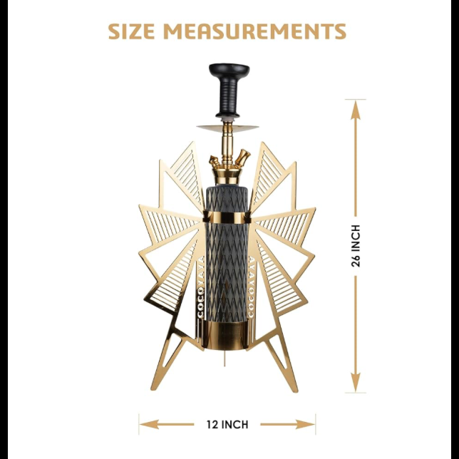 COCOYAYA Thunder Fly Series 26" Inch Stainless Steel Hookah