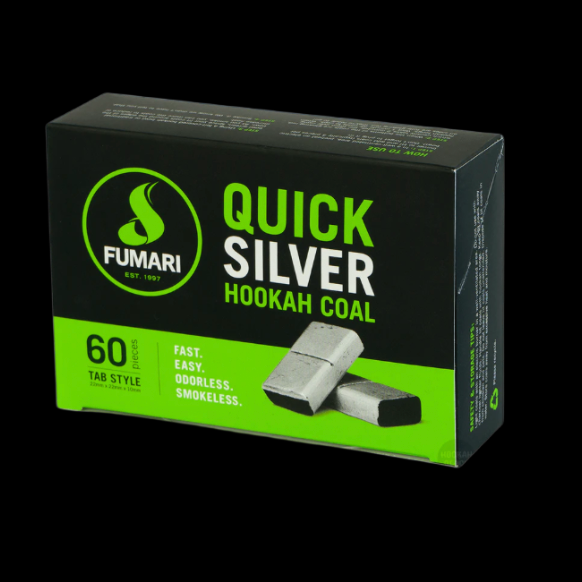 Fumari Quick Silver Charcoals 60 Tabs