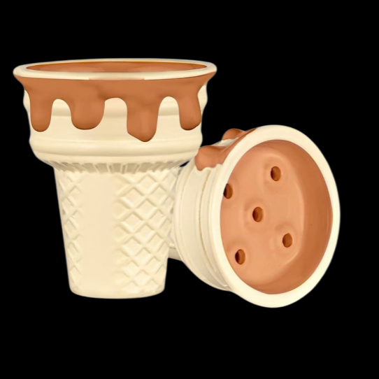 HapyWaer Ice Cream Ceramic Hookah Shisha Bowl