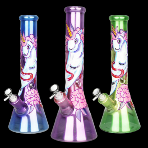 Glow In The Dark 13.5" Unicorn Bong