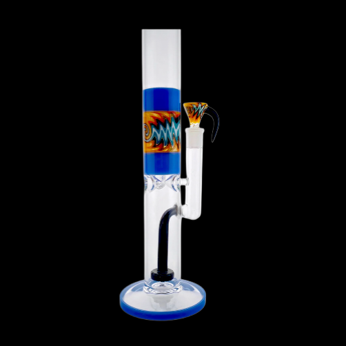 Inline Straight Tube 15" Fire & Ice Bong