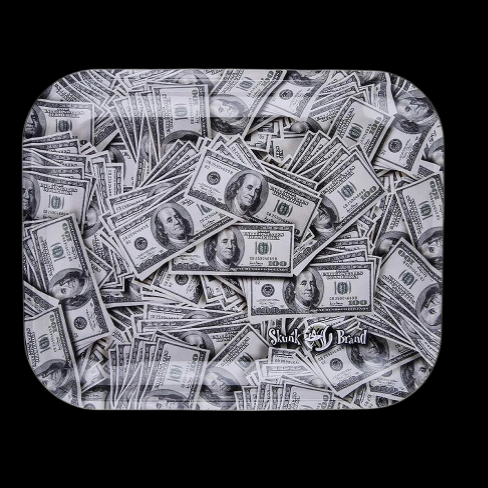 Skunk Brand Dollar Bills Rolling Tray