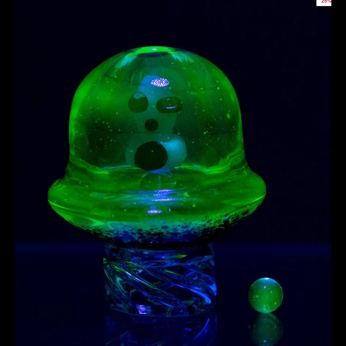 Empire Glassworks UV Illuminati Martian Spinner Cap + Terp Ball