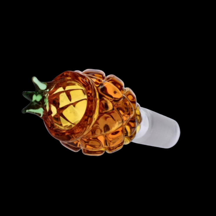 Glass Pineapple Herb Bowl 14mm Male