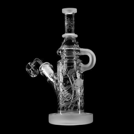 Milkyway Glass 9" Tall Space Odyssey Recycler Dab Rig