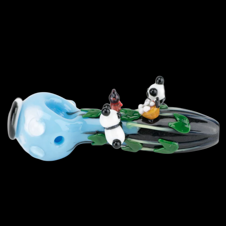 Empire Glassworks Climbing Pandas Spoon Pipe