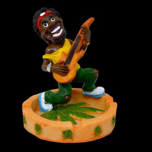 Rasta Resin Jamaican Man Polyresin Ashtrays