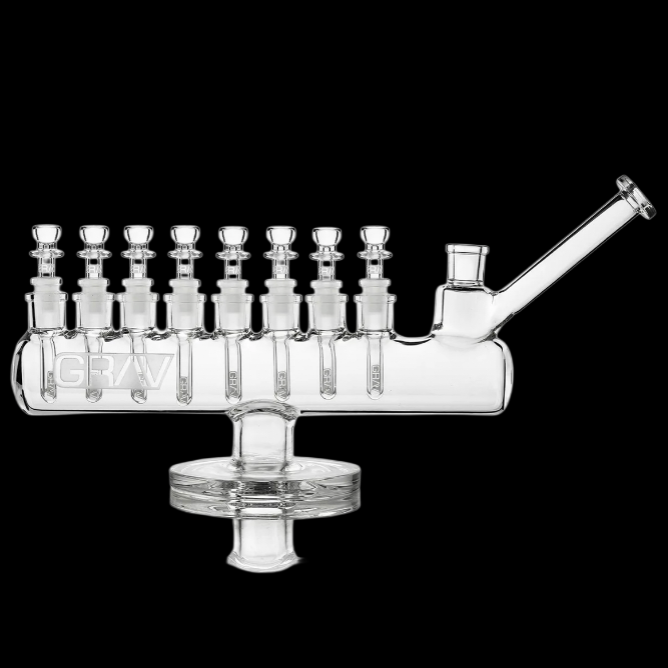Grav Clear Menorah Water Pipe