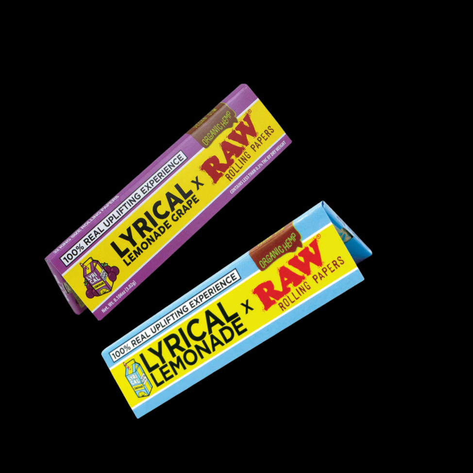 RAW X Lyrical Lemonade King Size Wide Rolling Papers (Pack of 6)