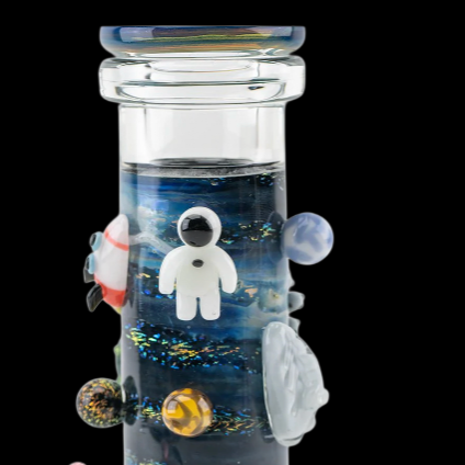 Empire Glassworks 8" Galaxy Baby Beaker