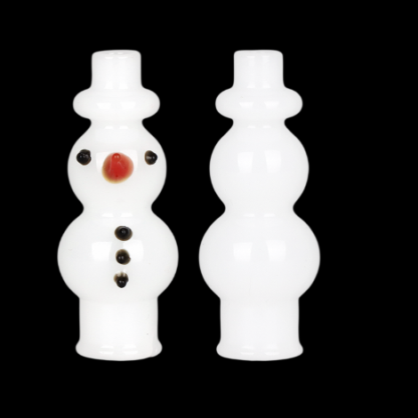 Snowman Glass Mouthpiece Attachment for Puffco Pivot