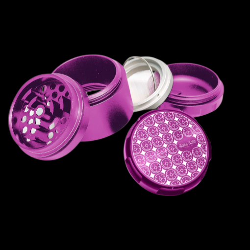 Bake Sale Donut Pattern 5 pc 63mm Aluminum Grinder