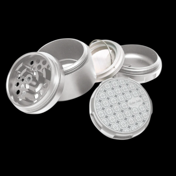 Bake Sale Donut Pattern 5 pc 63mm Aluminum Grinder