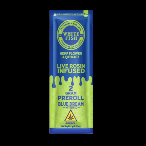White Fish Live Rosin THC-P Infused Pre-Roll - 2 Grams