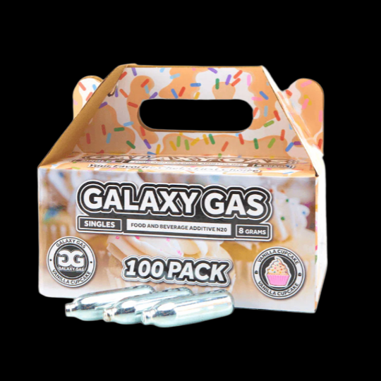 Galaxy Gas Infusion Singles N2O 8g Whip Cream Chargers (100 Pack)