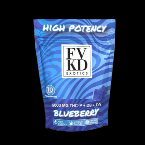 FVKD Exotics High Potency THC-P + D9 + D8 Gummies 6000mg
