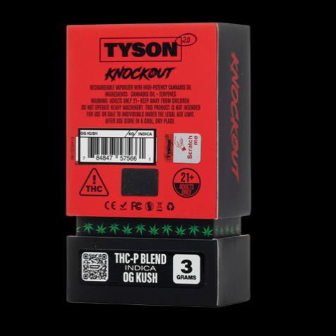 Tyson 2.0 Knockout THCP Blend 3 Gram Disposable