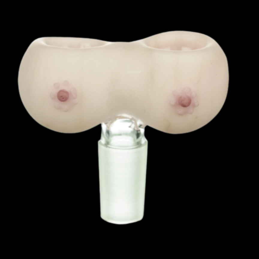 Empire Glassworks Boobies Double Bowl (14mm Male)