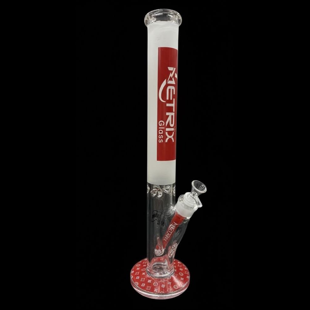 Metrix Glass 18" Straight Tube Bong
