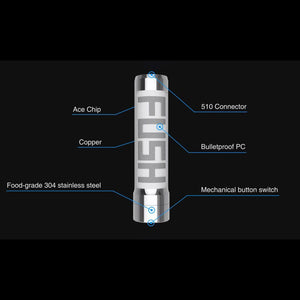 Acrohm Fush Semi Mech Box Mod With Changeable LED Light