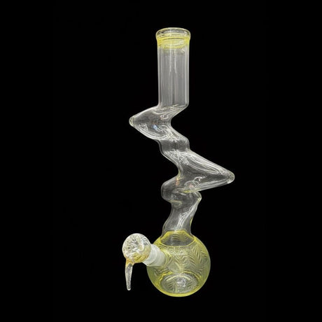 14" Zig Zag Glass Art Bong