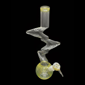 14" Zig Zag Glass Art Bong