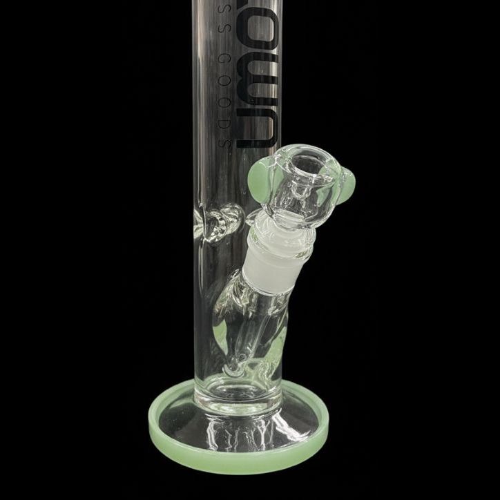 Blown Glass Goods 12" Straight Tube Bong